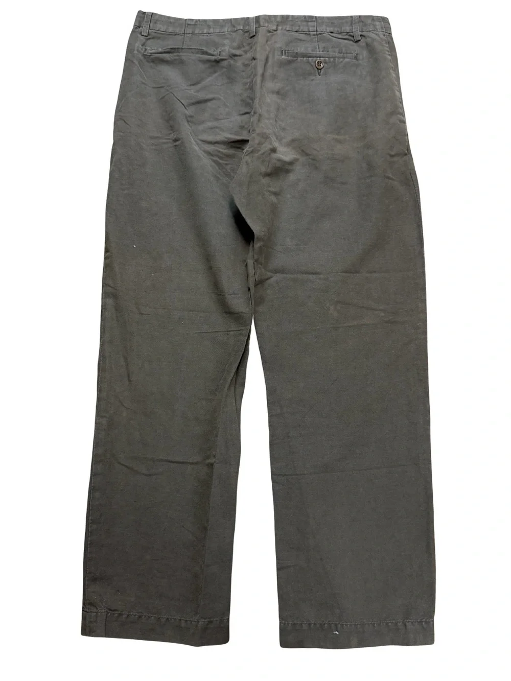 Mens Banana Republic Dawson Brown Cotton Linen Straight Pants Size 36x32